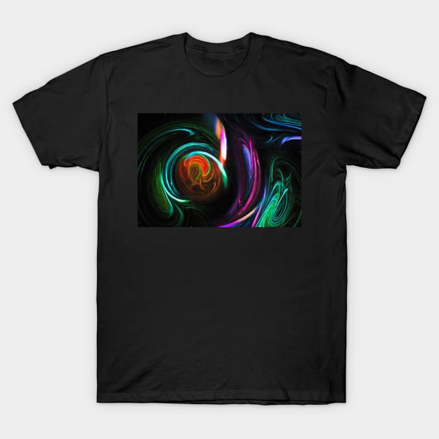 Fractal Swirl T-Shirt by jasminaseidl